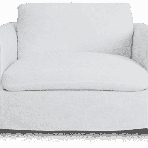 Willow White Fabric Chair
