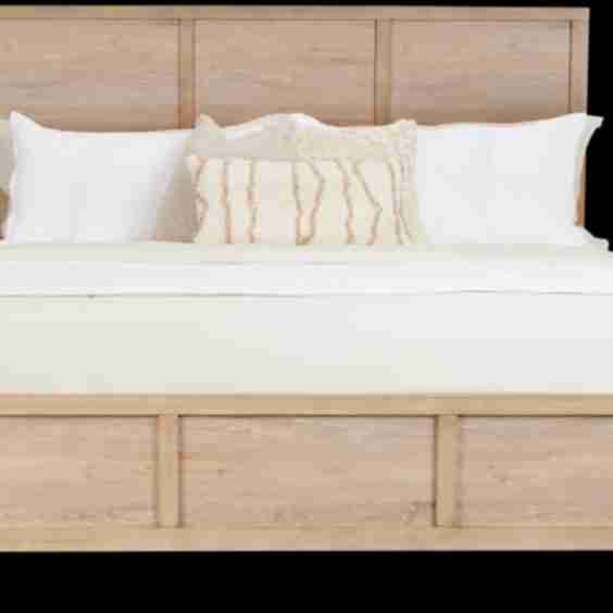 Layton Light Tone Panel Bed