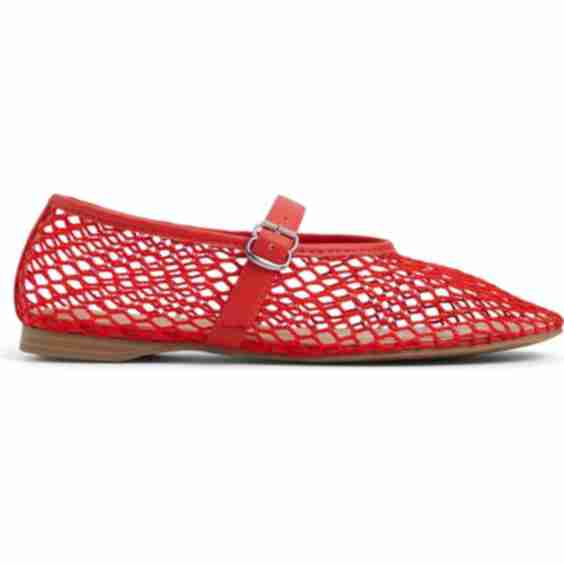 Elyiaa Net Mary Jane Flat