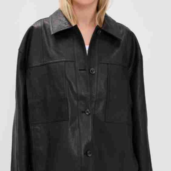 Oversized Leather Jacket