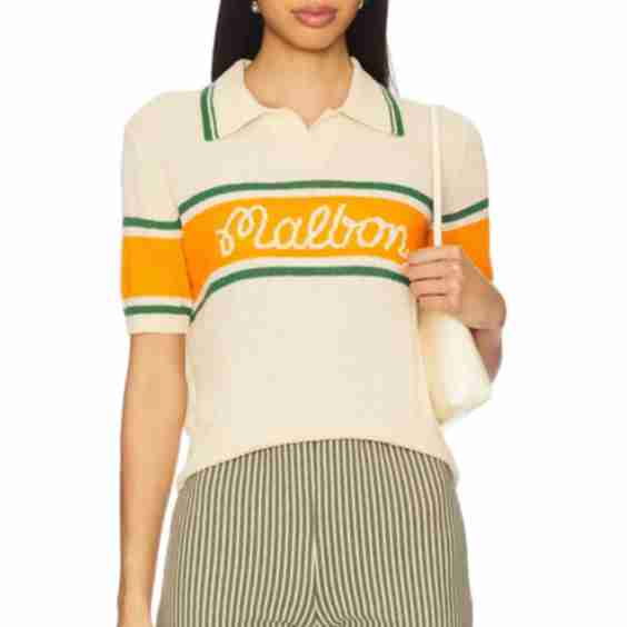 Jade SS Polo Sweater