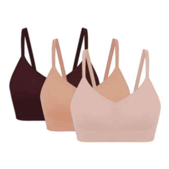 Barely Zero Fixed Cup Clasp Bra Trio