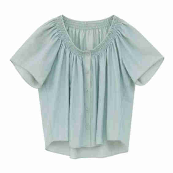 Silk Cotton U Neck Pajama Top