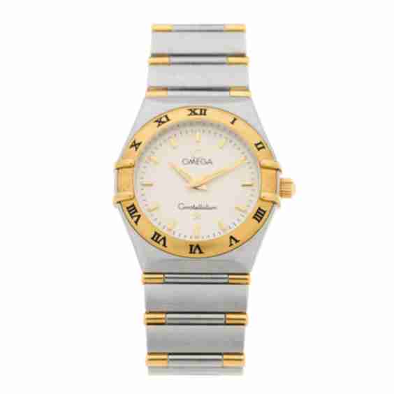 Stainless Steel 18K Yellow Gold 25mm Constellation Quartz Watch 