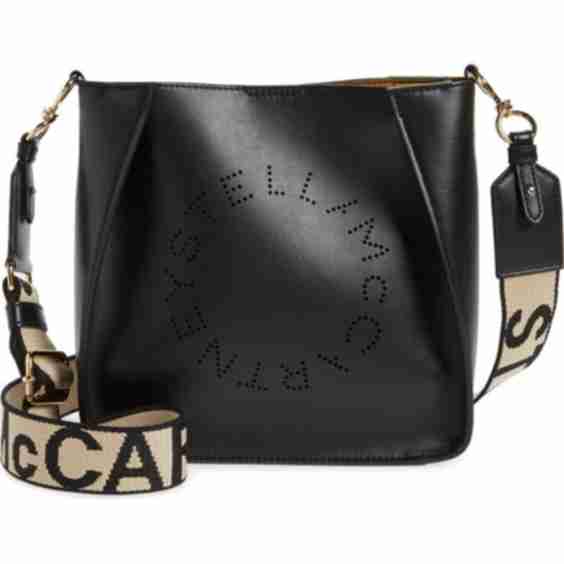 Logo Perforated Mini Crossbody Bag