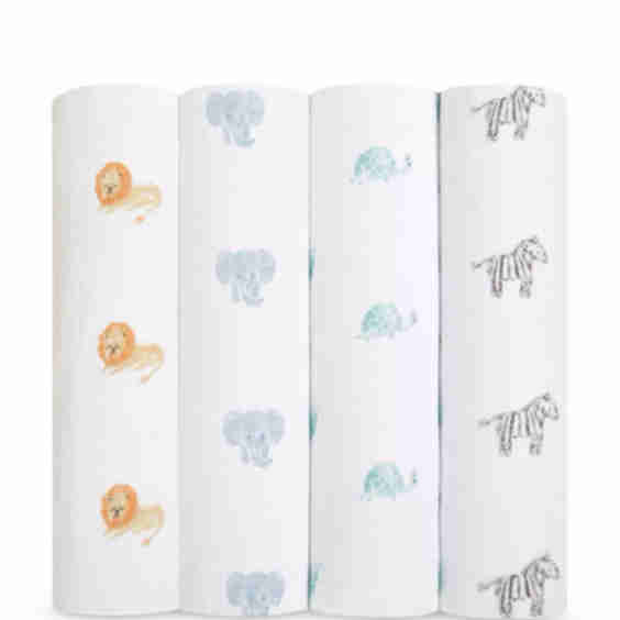 4 Pk. Printed Classic Swaddles