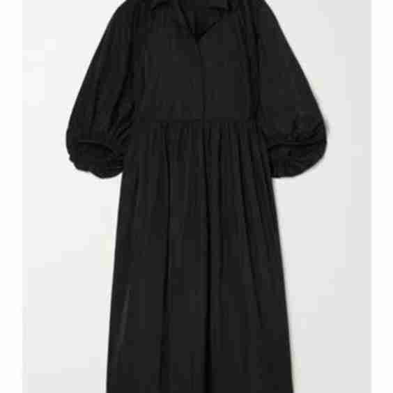 Julia Gathered Recycled Satin Shirt Dress