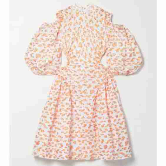 Jaz Cutout Fil Coupé Poplin Dress