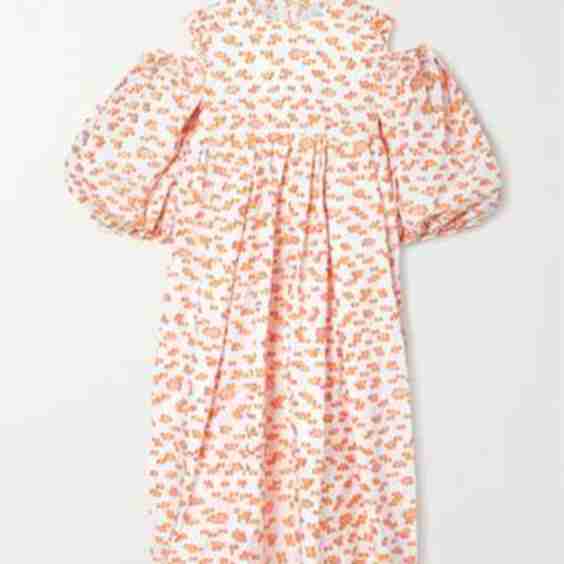 Jet Cutout Fil Coupé Poplin Midi Dress