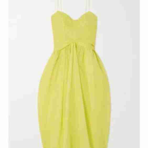 Jeorge Gathered Fil Coupé Cotton-Voile Midi Dress
