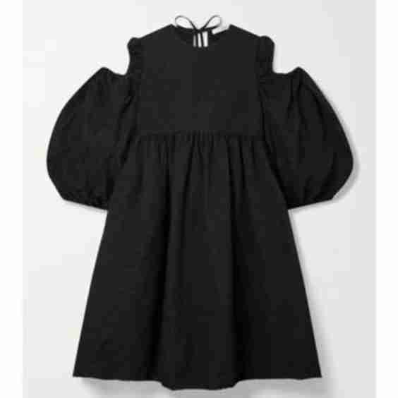 Janessa Cold-Shoulder Cloqué Dress