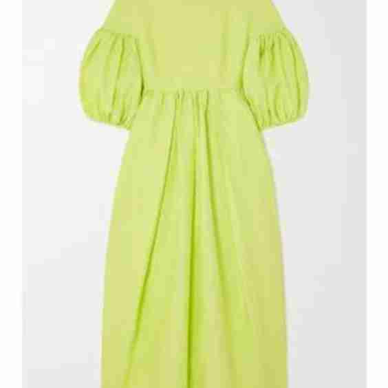 Jeanne Oversized Cloqué Midi Dress