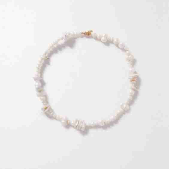 Naxos Gold-Plated Pearl Necklace