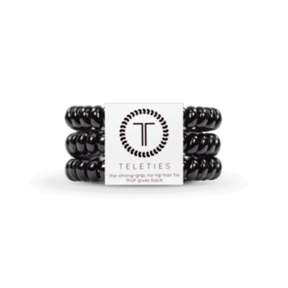 Jet Black Small Hair Ties