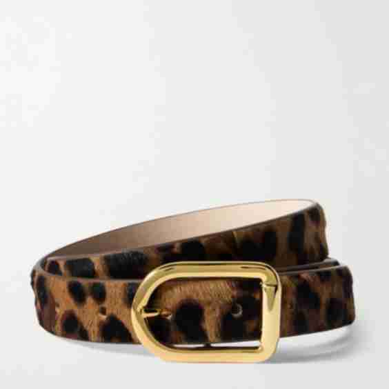 Mija Print Calf Hair Belt