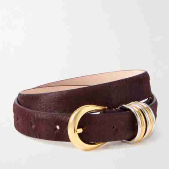 Hollyhock Calf Hair Belt