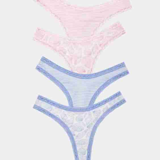 Marea x Stripe & Stare Thong Four Pack