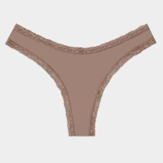 Lace Trim Thong