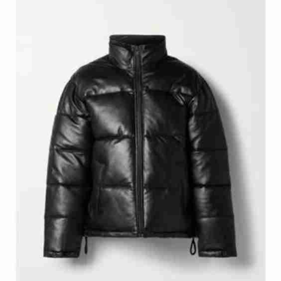 Denver Quilted Leather Down Jacket