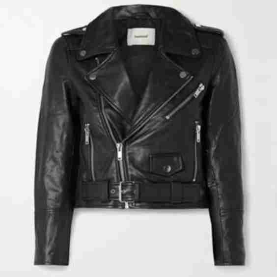 + Net Sustain Joan Leather Biker Jacket