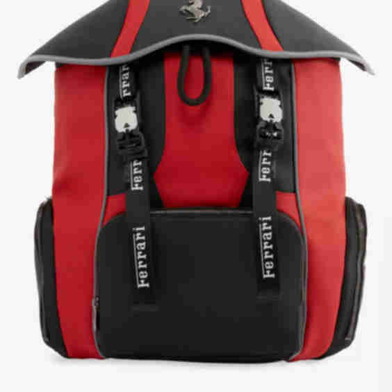 Aspirational Logo Embellished Leather And Woven Backpack