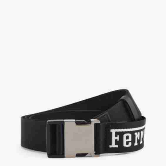Logo-Print Recycled-Polyester Tape Belt