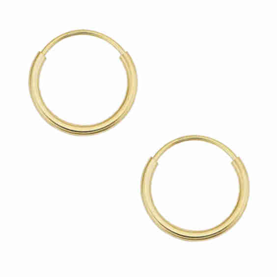 14K Easy Day Petite Hoops