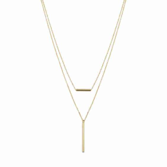 14K Yellow Gold Vicenza Layered Necklace