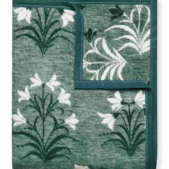 Amaryllis Block Print Blanket
