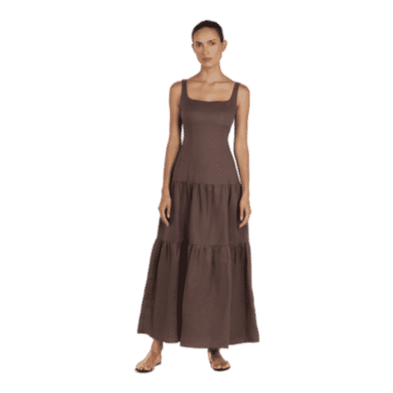 Camille Linen Maxi Dress