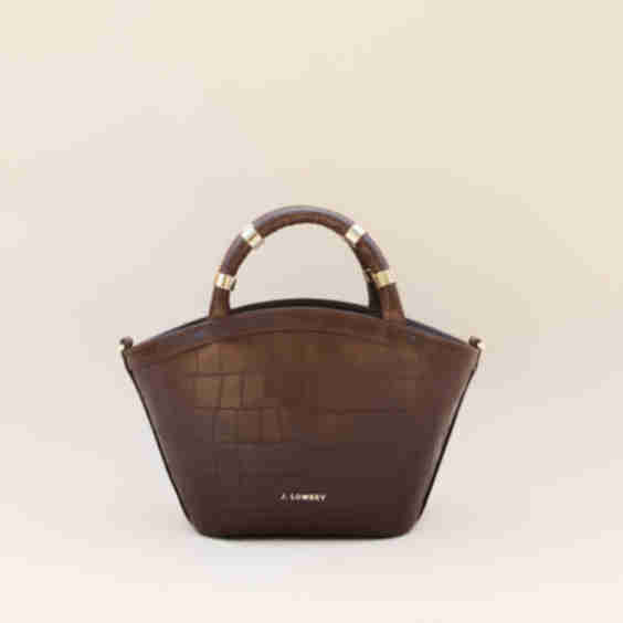 Mini Tote Espresso Croc