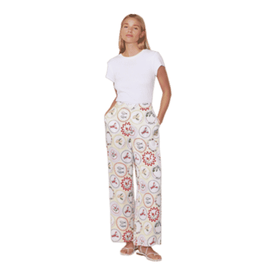 Romina Vintage Plates Trousers