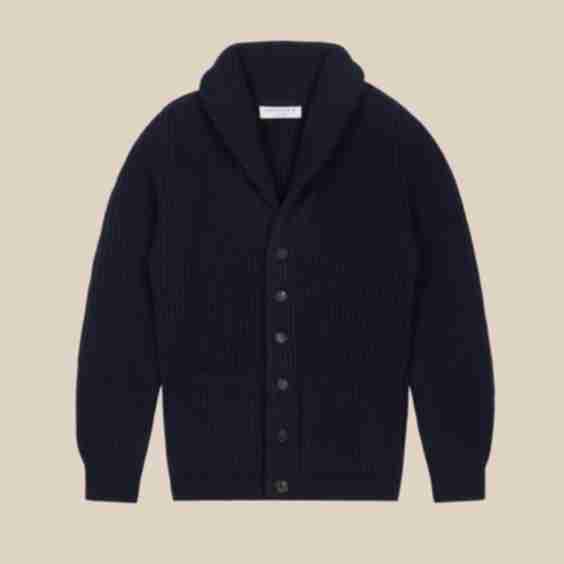 Cashmere Shawl Collar Cardigan