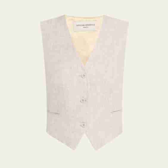Cleore Natural Linen Vest