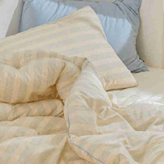 Cotton Modal Vintage-Casual Striped Comforter