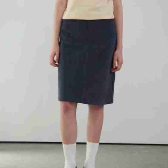 Corduroy Midi Skirt