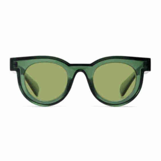 MILO | Transparent Green| Green Lens | Polarized Sunglasses