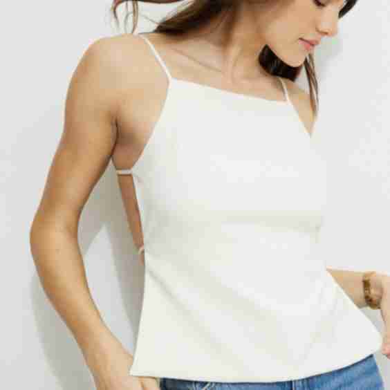 Open Back Apron Top