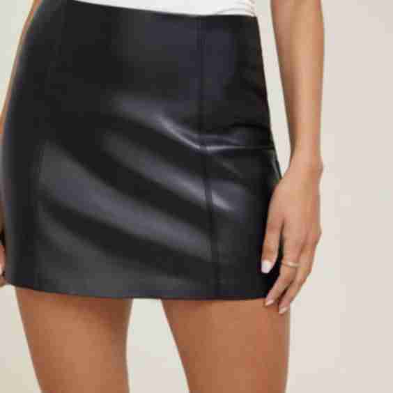 Kylie Faux Leather Mini Skirt