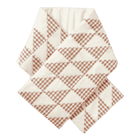 Caine Gingham Puffy Scarf