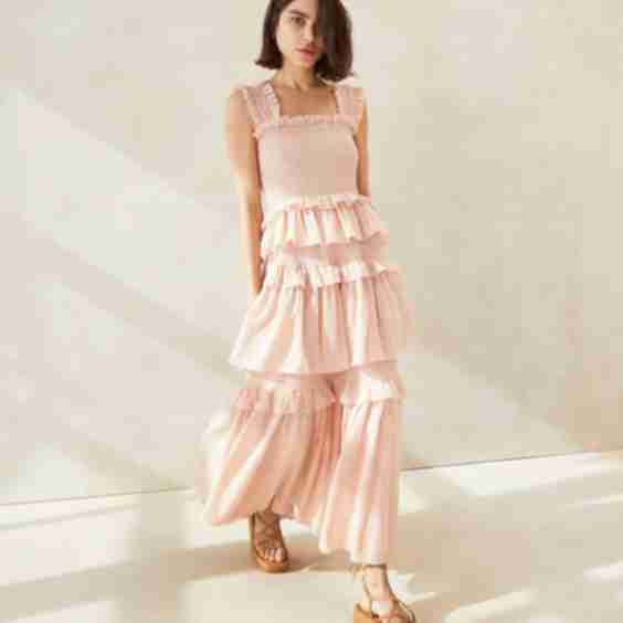 Chichi Smocked Tiered Dress