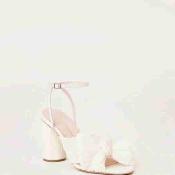 Camellia Pleated Bow Heel