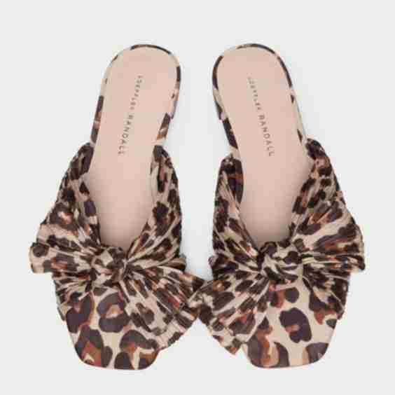 Daphne Pleated Bow Slides