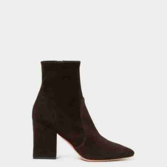 Isla Suede Slim Ankle Bootie