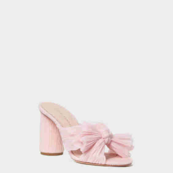 Penny Pleated Bow Heel