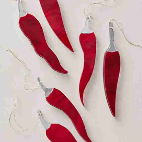 Chili Pepper Ornament Set