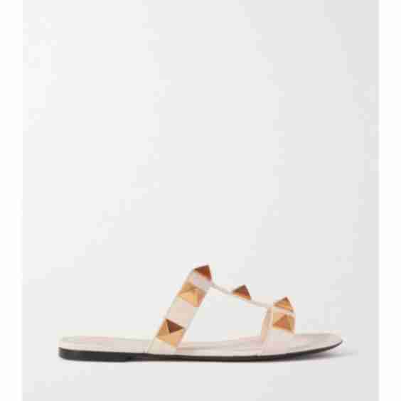 Off-White Garavani Roman Stud Leather Sandals