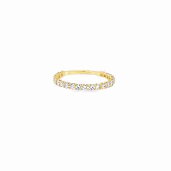 18ct Gold and Diamond Undercut Eternity Ring