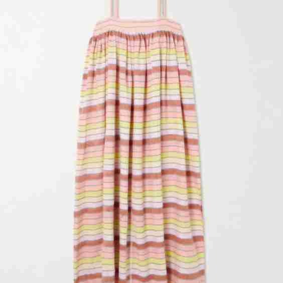 Eda Striped Cotton-Blend Maxi Dress