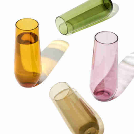 For Canal RESERVE 9oz Stemless Champagne Tritan™ Copolyester Glass - Mixed Color Set